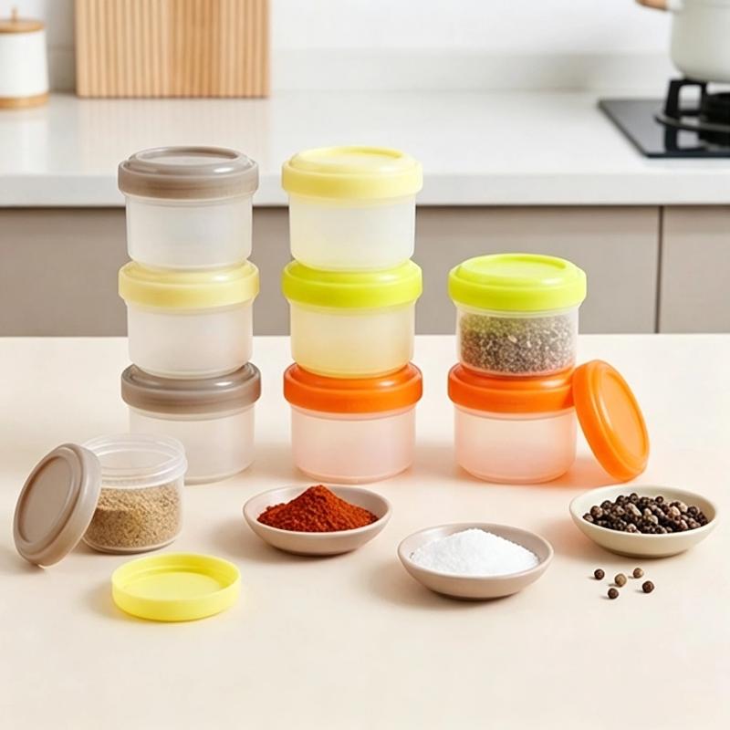 4 recipientes apilables de pol - Baby Food Jars With Lids reseña y precio