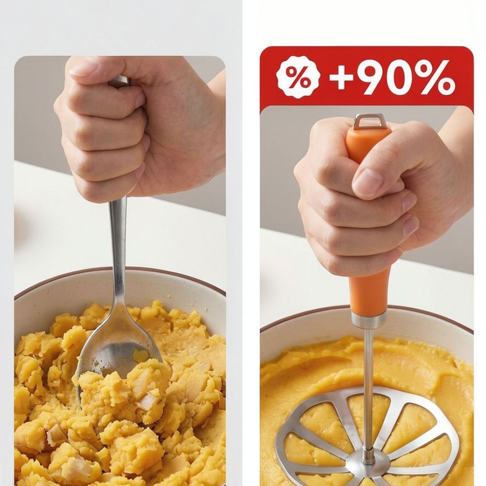 Triturador de patatas de acero - Baby Food Vegetables reseña y precio